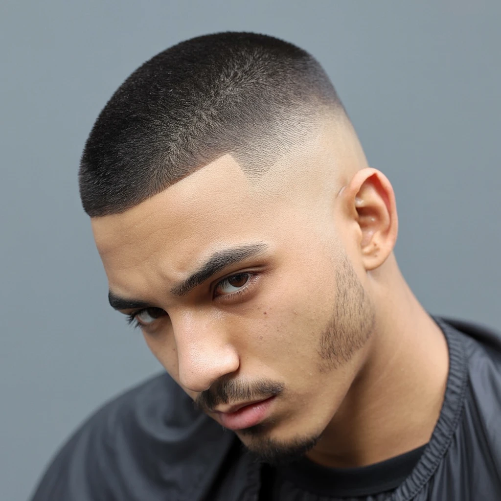 Low Taper Buzz Cut Fade