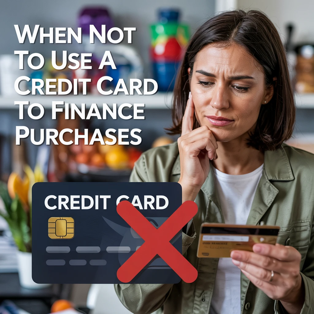 which is not a positive reason for using a credit card to finance purchases