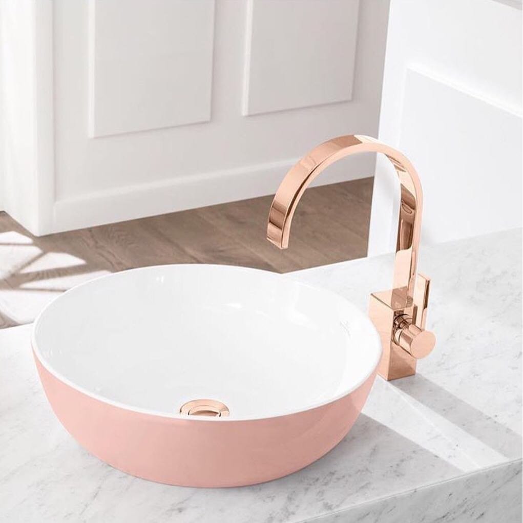 A close-up of a modern bathroom sink.