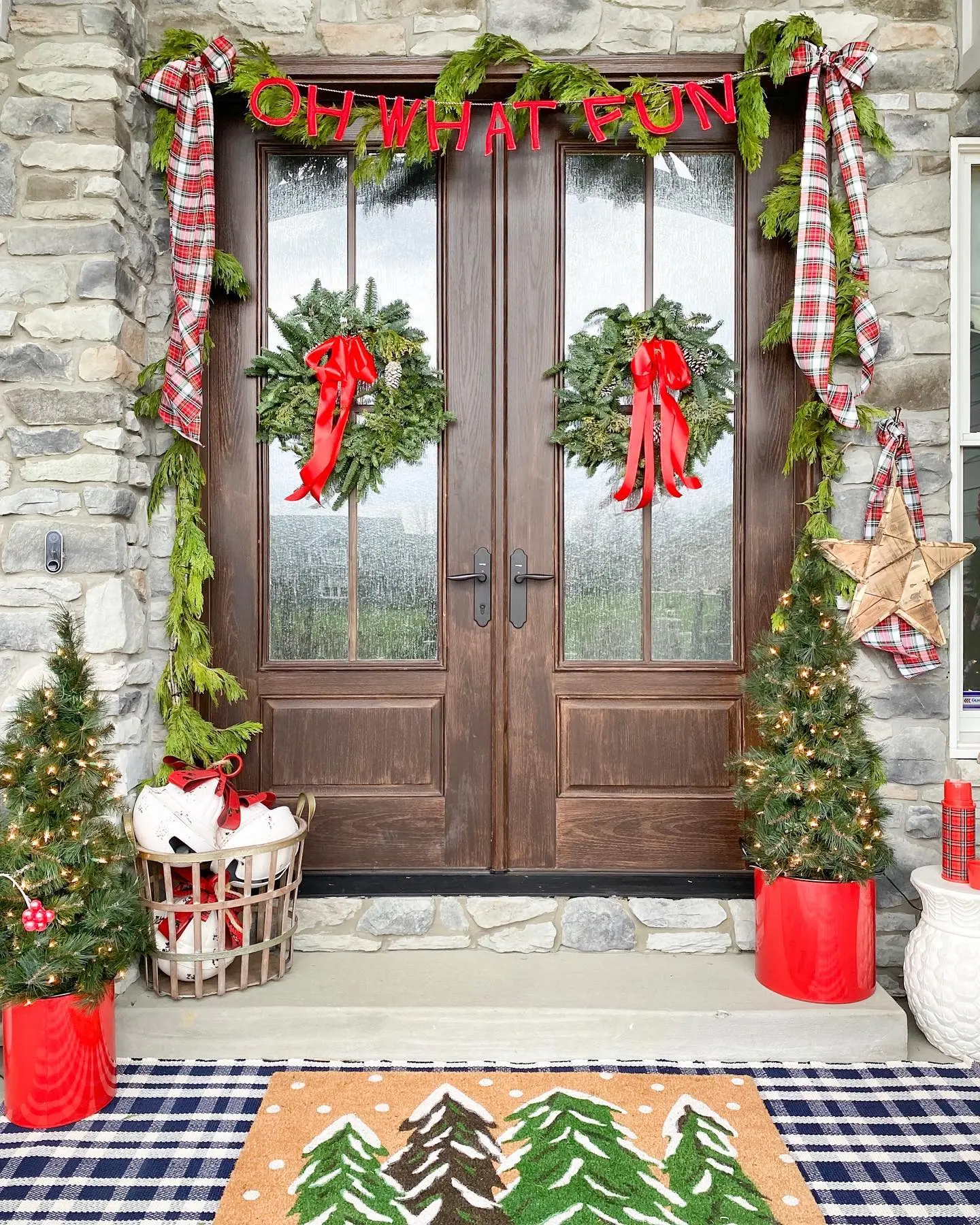 Classic Plaid and Double Wreaths
