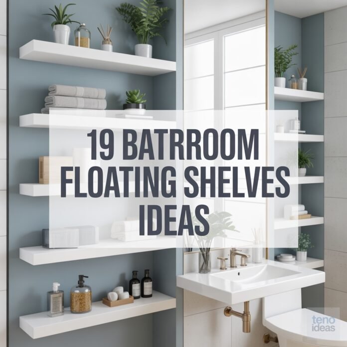 19 Bathroom Floating Shelves Ideas Bathroom Floating Shelves Ideas
