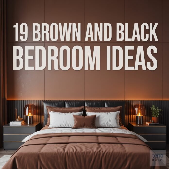 19 Brown and Block Bedroom Ideas