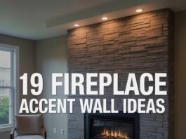 19 Fireplace Accent Wall Ideas with Stone, Wood, and More