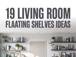 19 Floating Shelves Ideas for Stunning Living Rooms Living Room Floating Shelves Ideas