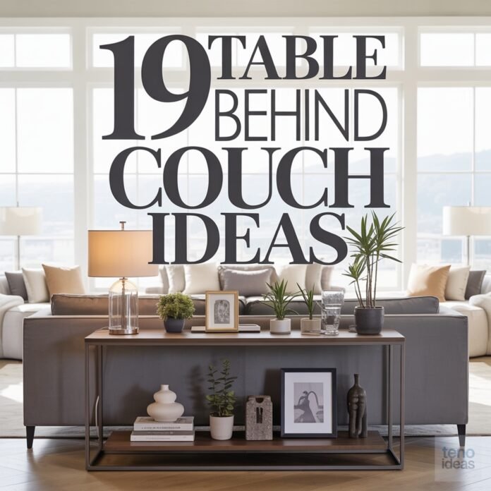 19 Table Behind Couch Ideas