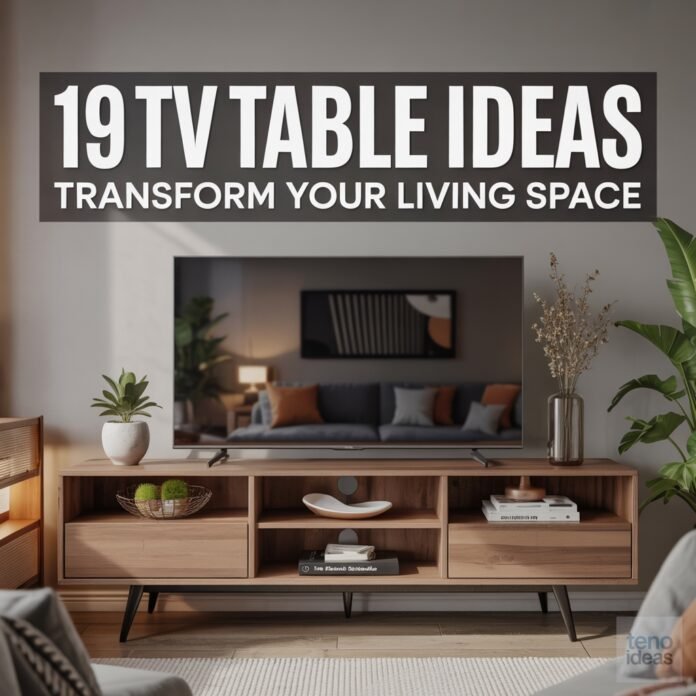 19 Tv Table Ideas Tv Table Ideas
