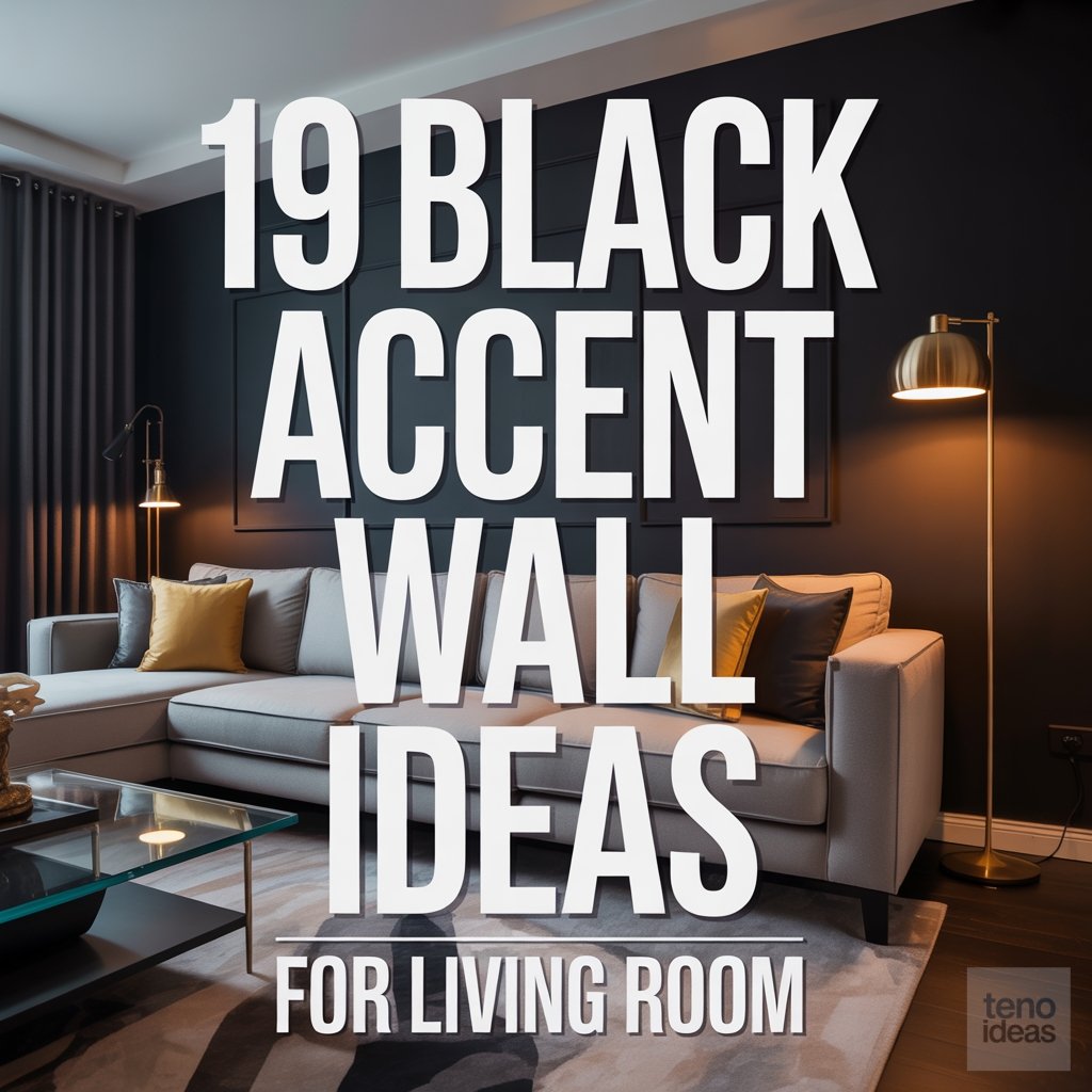 Black Accent Wall Ideas for Living Room
